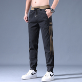 莱赛尔运动休闲裤男士秋季款宽松束脚哈伦九分裤CK66B-P42现货，男装休闲裤，星座224-1