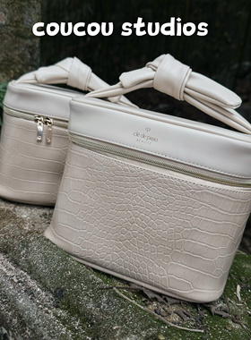 稀缺贵妇款！少量现货 cpb手提鳄鱼纹大容量化妆包洗漱包竖放便携