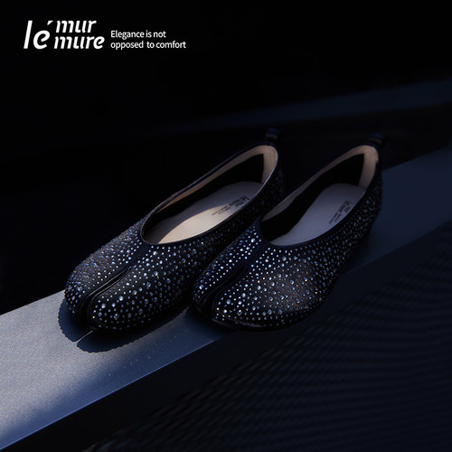 Le'Murmure巴洛克钻闪分趾单鞋