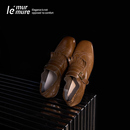 Le' Murmure《爵士年代》超软油蜡羊皮 纯手工流苏布洛克乐福鞋