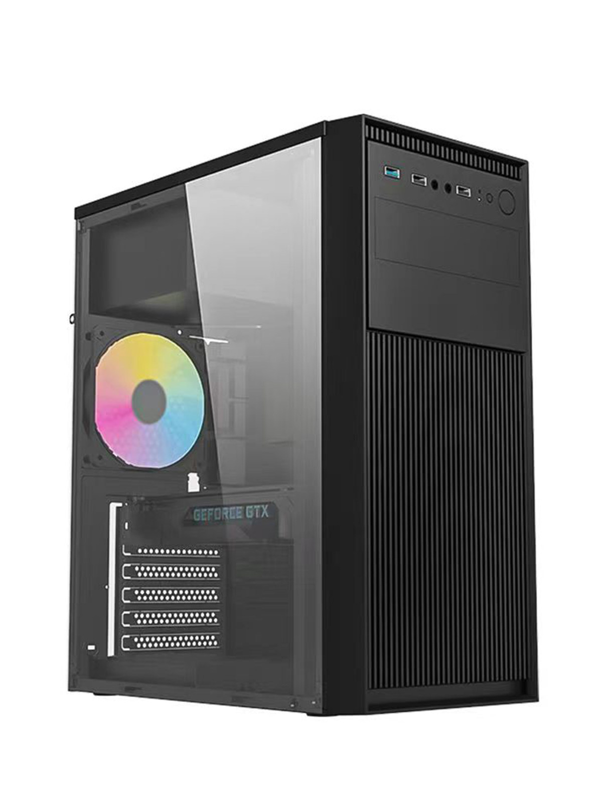 Компьютерный корпус A2 diy assembly для настольного компьютера atx с большой платой, акриловая сторона основного корпуса matx office shell Изображение 1