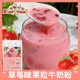 草莓味果粒牛奶粉400g袋装 热饮速溶冲泡商用奶茶店原料摆摊 冬季