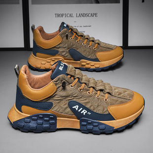 男士 舒适透气不闷脚男鞋 百搭时尚 久站不累工作鞋 透气老爹鞋 运动鞋