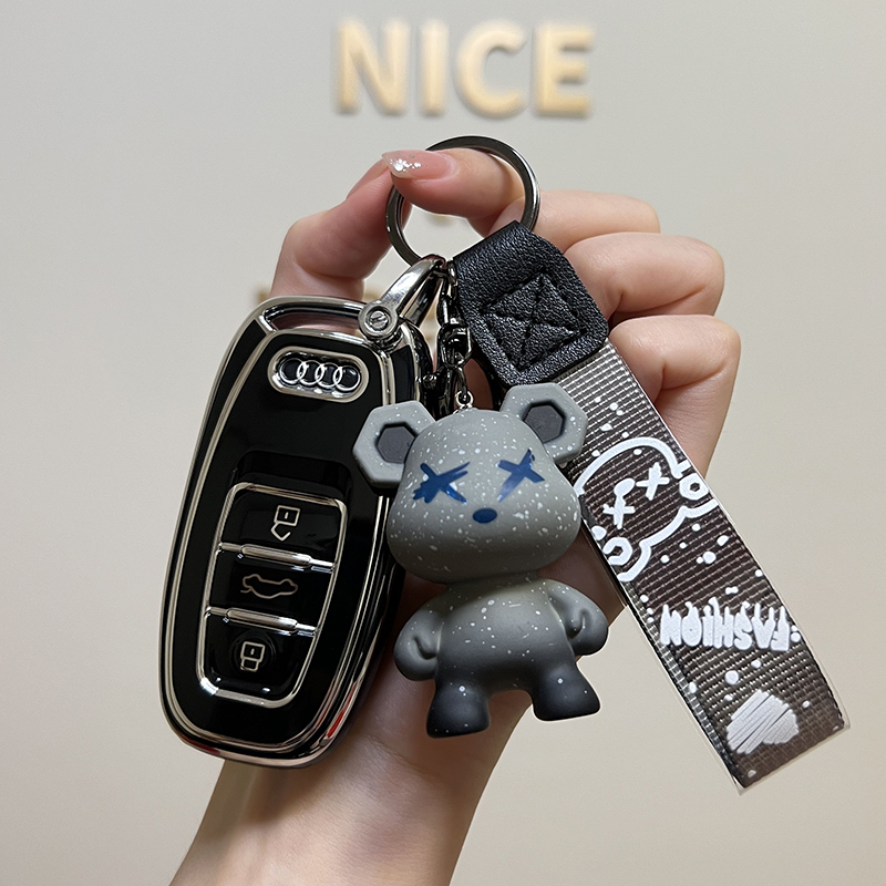 专用奥迪A6L钥匙套a4l老款q5车a5扣a7a8壳q7/q2l包q3女a3高档2022
