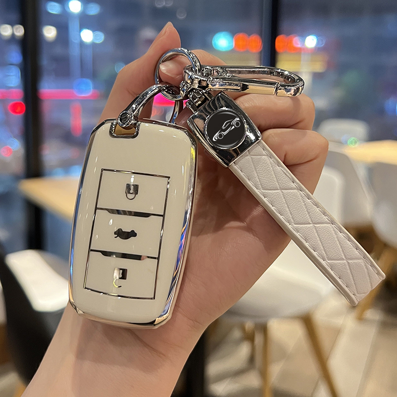 专用长安CS75钥匙套CS55壳CS35锐程CC睿骋悦翔V7逸动汽车包扣plus