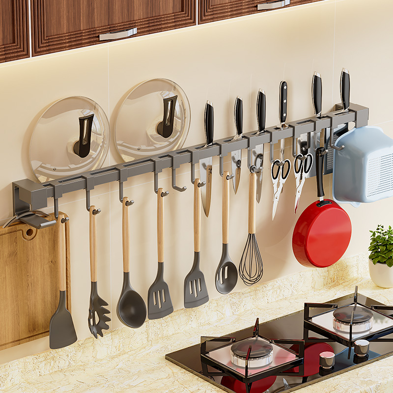 多功能免打孔壁挂式挂钩架