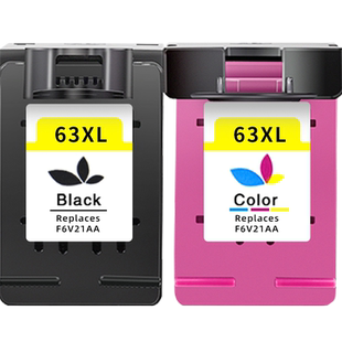基域适合惠普hp63XL墨盒hp officejet 2130 3630 3830 4520 4650 3632 2131打印机墨盒黑色彩色F6U61A F6U62A