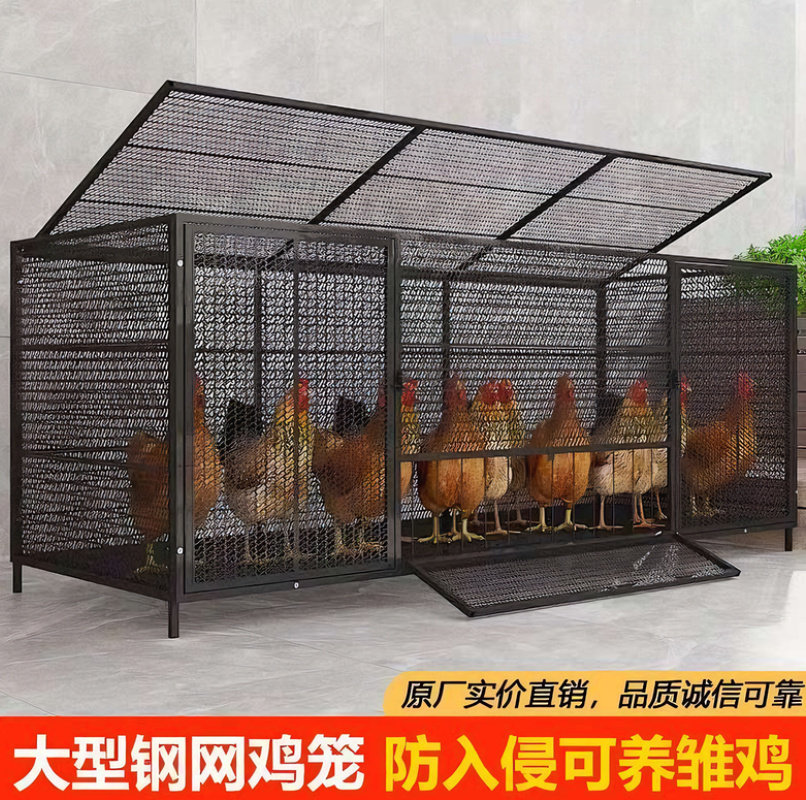 厂家直销链条鸡笼兔笼加密笼户外防鼠黄鼠狼链条网家禽家用养殖笼