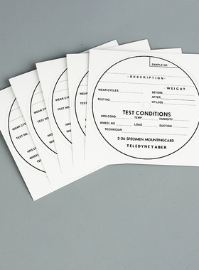 TABER贴纸S36贴纸TABERS36机贴纸试件标签贴纸试样磨耗试验机