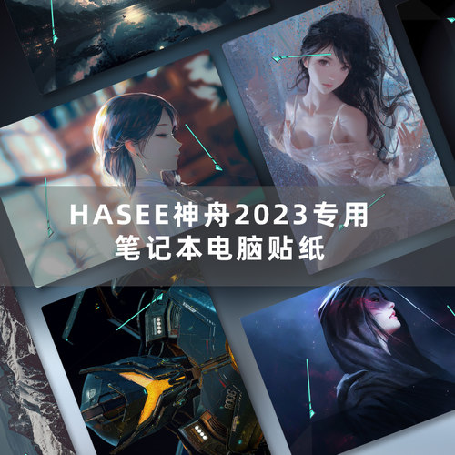 HASEE神舟2023二次元电脑贴纸