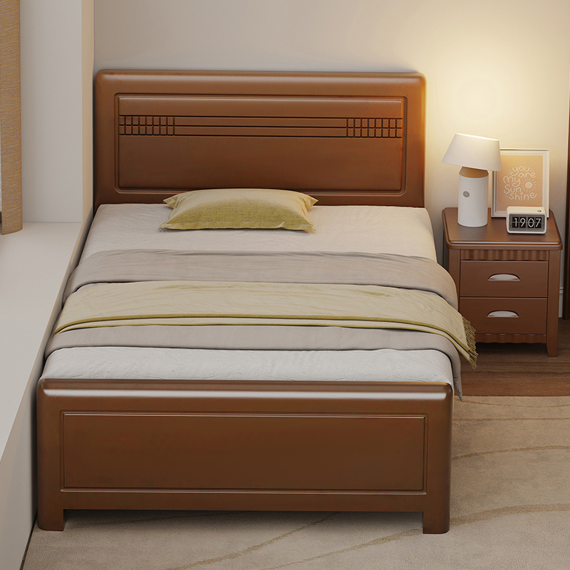 1米单人床小户型1.2米实木床1.35米收纳储物床1.5米家用0.9米宽