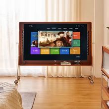 可移动电视机支架复古小户型卧室家用网红客厅实木电视柜中古风
