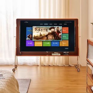 可移动电视机支架复古小户型卧室家用网红客厅实木电视柜中古风