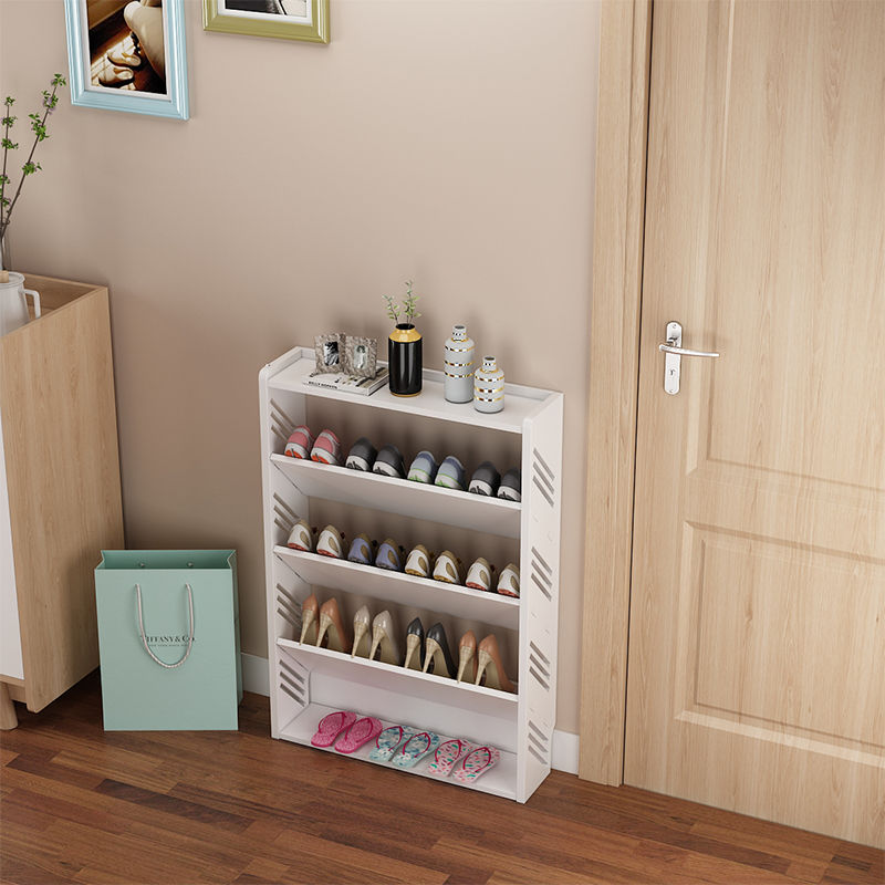 简易门口鞋架多层家用超薄17CM门后窄鞋架子省空间卫生间角落鞋架