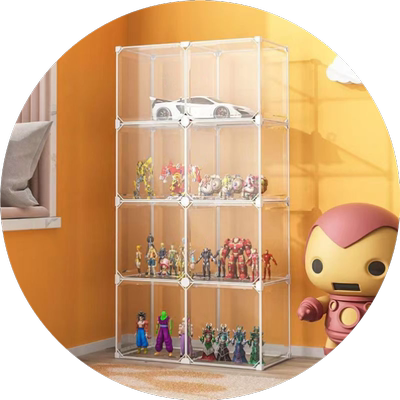 乐高展示柜透明手办小型模型柜子玩具仿玻璃陈列积木收纳盒展示架