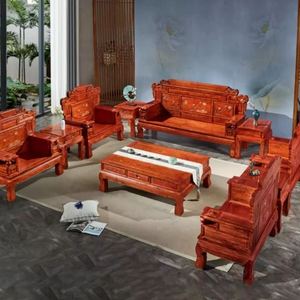 红木财源滚滚沙发(刺猬紫檀实木古典客厅组合花梨木中式家具组合