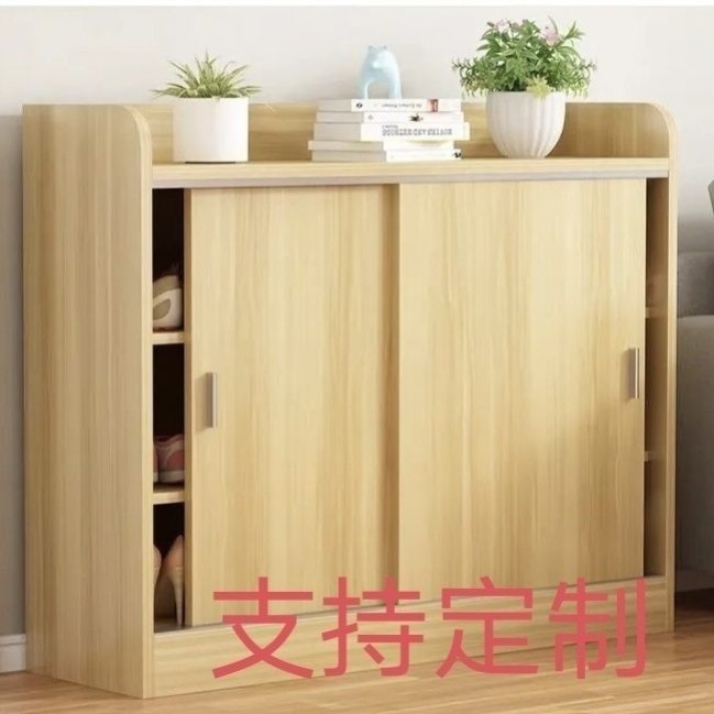 餐边柜现代简约厨房碗柜茶水柜门厅柜储物柜家用推拉门鞋柜定制