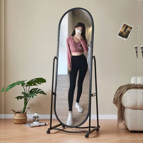 全身镜ins卧室拍照落地式学生女生宿舍可移动少女穿衣镜试衣镜子