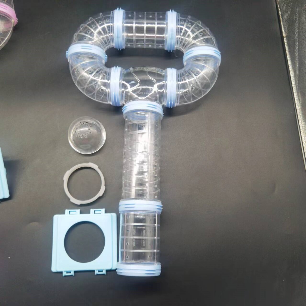 小宠攀爬蜜袋鼬/金丝熊/仓鼠大闯关隧道diy外接管道迷宫玩具屋滚