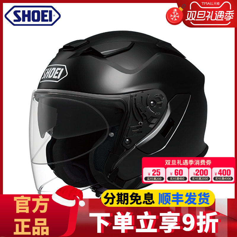 日本进口SHOEI摩托车头盔半盔J-Cruise3双镜片3/4头盔四季男女