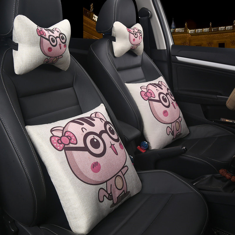 记忆可调套装汽车头枕护颈枕腰靠枕可爱情侣安全卡通护腰头部旅行|ruв категории автомобиль/товаров/аксессуары/переоснащение, автомобильных принадлежностей/аксессуары, подголовник - от Buy2taobao.com для оказания профессиональной услуги покупки агента Taobao