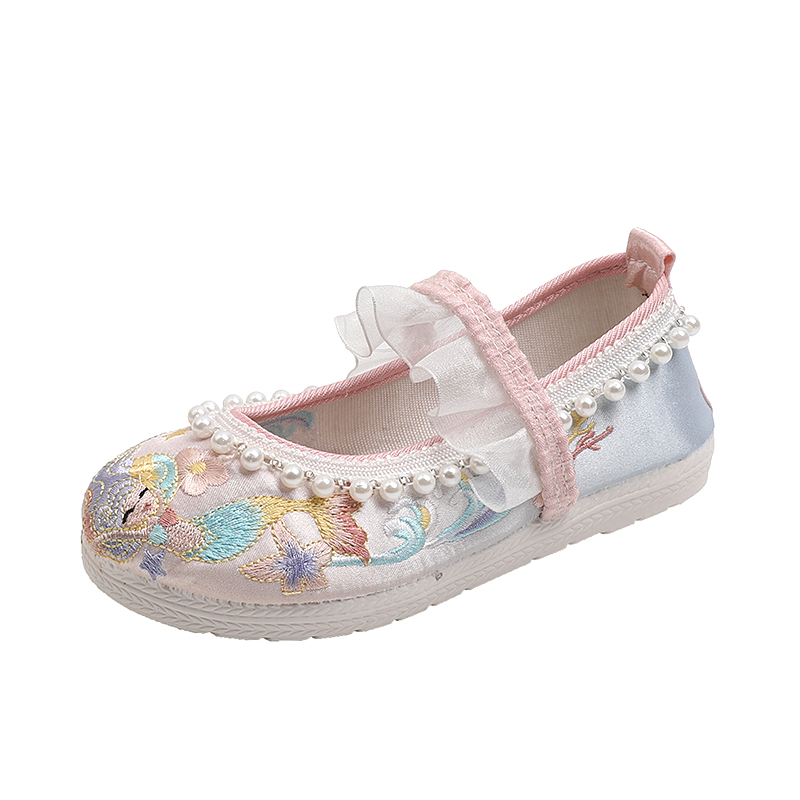 汉服儿童古风绣花鞋梦回大唐