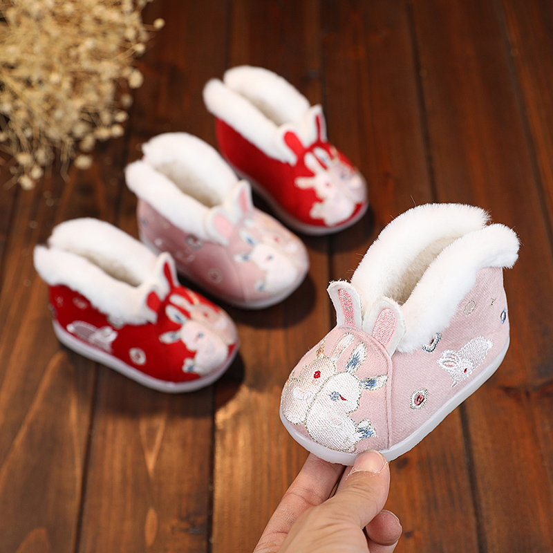 汉服鞋子梦回大唐宝宝鞋加绒棉鞋