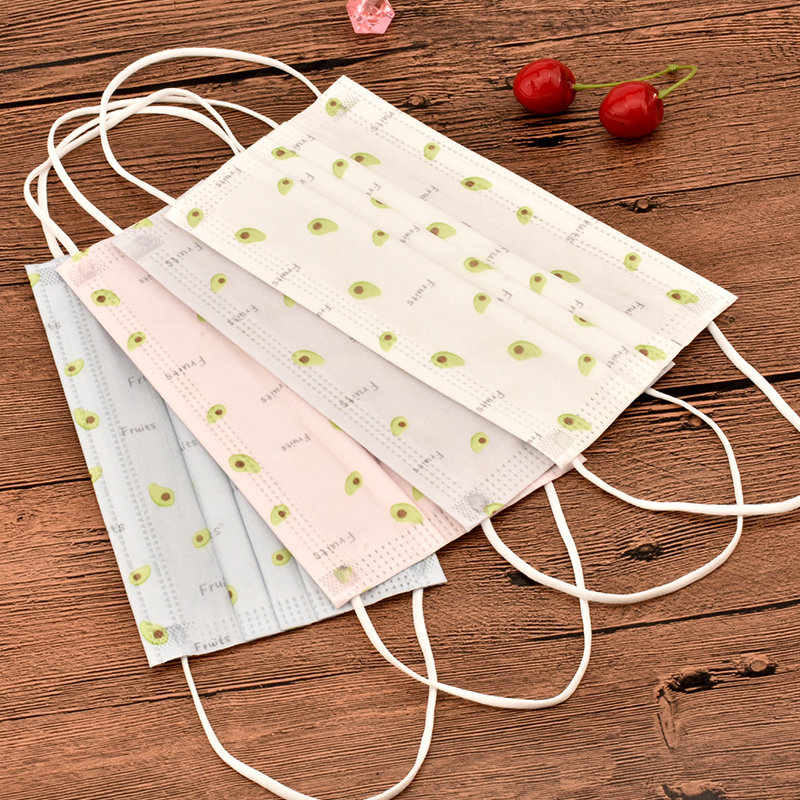 一次性口罩女黑色个性网红时尚格子印花春秋季保暖防尘防雾霾透气