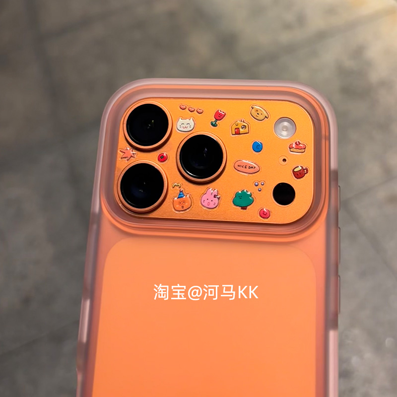 适用iphone17promax镜头膜底座膜苹果17pro贴膜贴纸套装组合卡通
