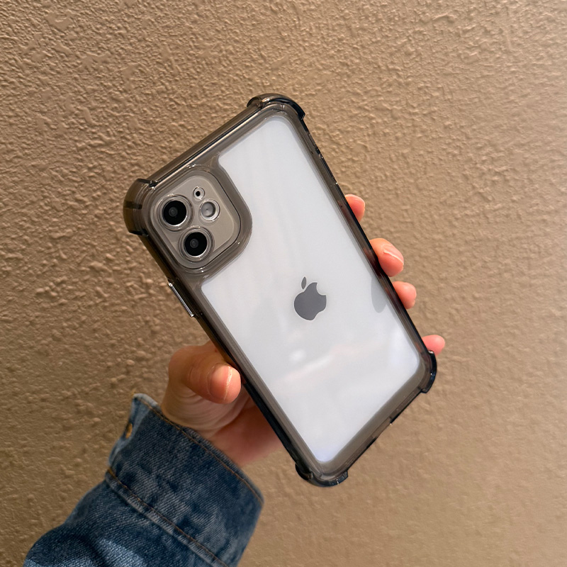 适用苹果11手机壳pro防摔12新款por手机套max透明iphone加厚p四角气囊pm气垫精孔全包6.1正面高出屏幕保护