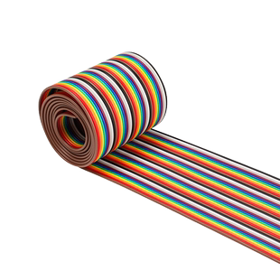 40P彩排线12 16 28芯铜丝彩色杜邦线电子电路试验连接线导线