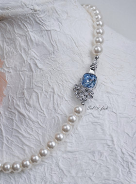 高级感贵气正圆珍珠项链