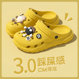 外穿防滑百搭不臭脚包头亲子凉拖男孩 夏季 儿童洞洞鞋 女童2025新款