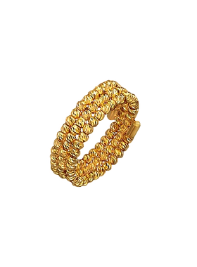 黄金三圈蹦迪手链送女友礼物