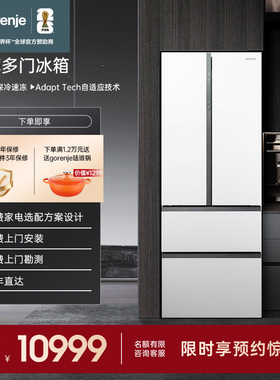 gorenje/古洛尼 法式四门超薄502L家用变频风冷电冰箱NRM7191F1W