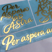 适用于索尼耳机金属贴穿过逆境抵达繁星手机背贴平板笔记本装 饰贴