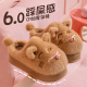 外穿 室内居家毛绒可爱铃铛猫咪保暖厚底增高包头拖鞋 棉拖鞋 女冬季