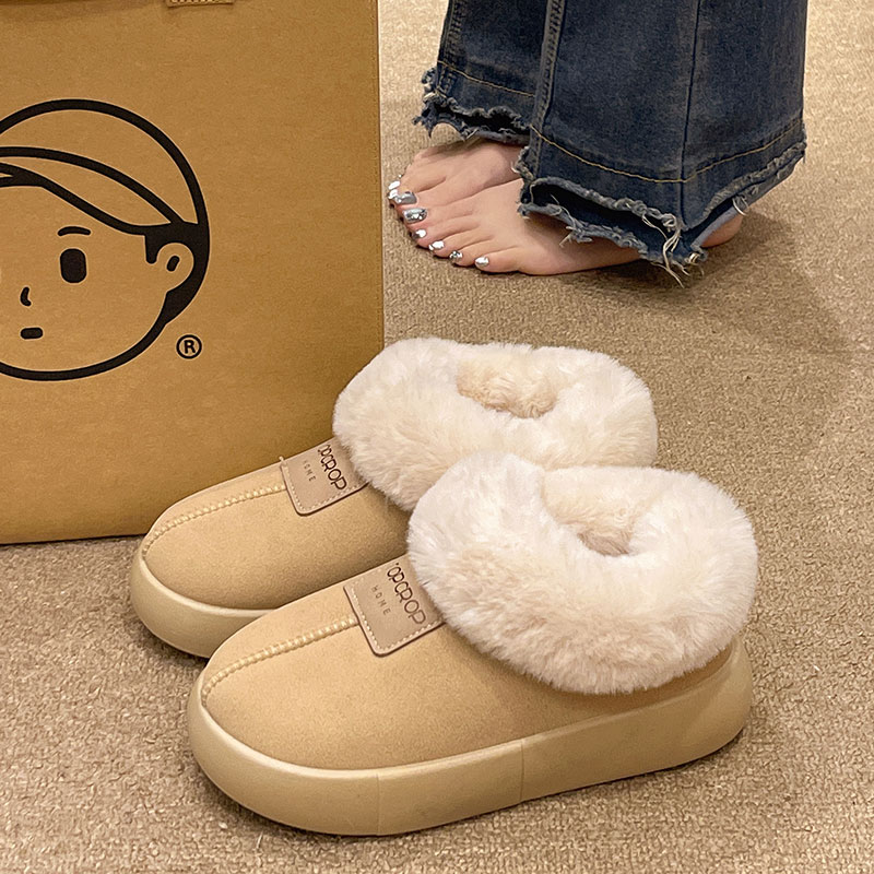 时尚加绒保暖包跟雪地靴