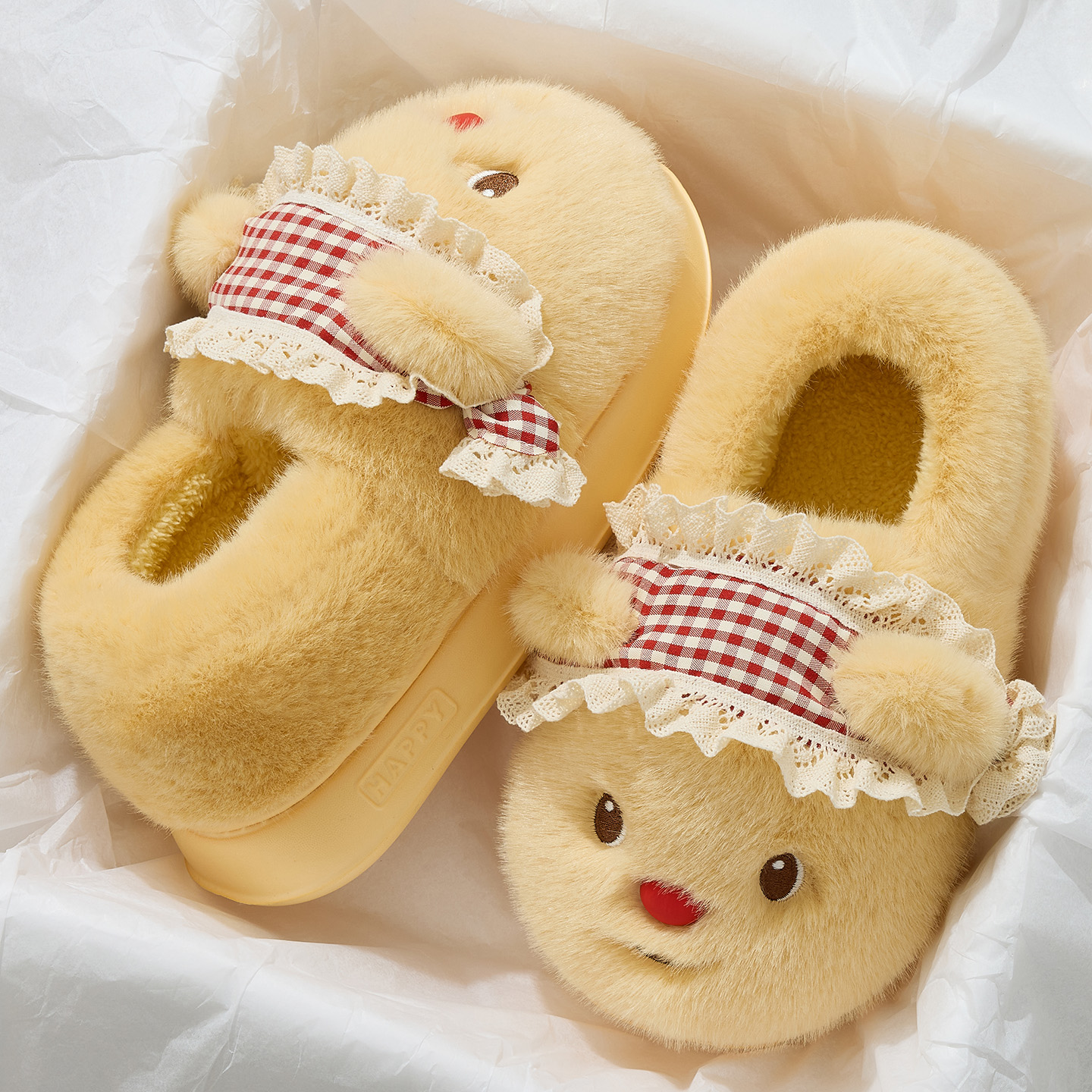 保暖包跟可爱小熊包跟棉拖鞋