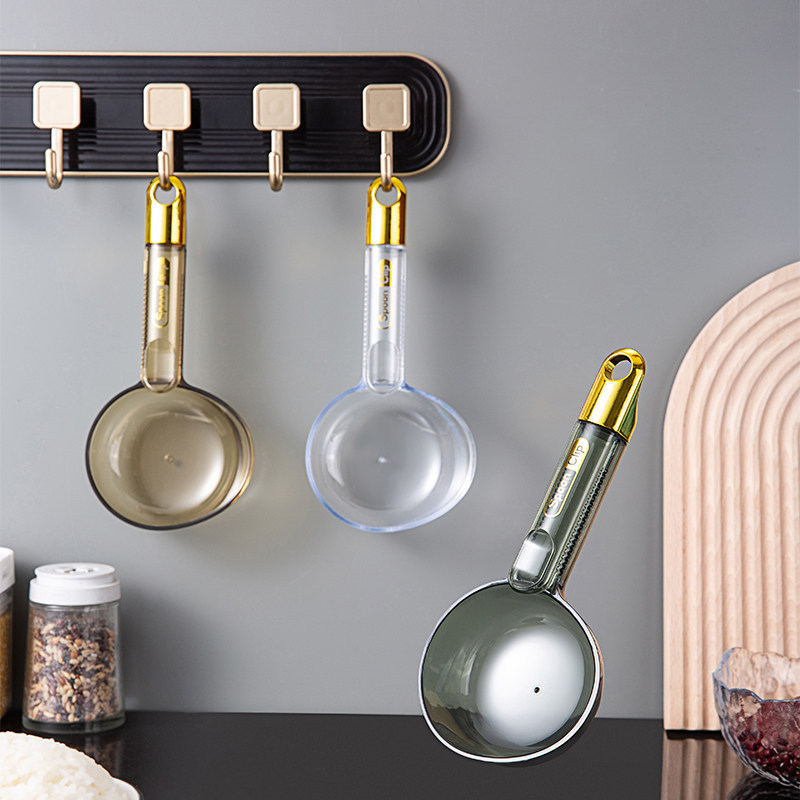 多功能舀米勺厨房家用杂粮勺子创意挖面勺零食封口夹烘培量勺夹子,厨房/烹饪用具,量勺,淘宝优惠券,粉丝福利购,淘宝优惠卷