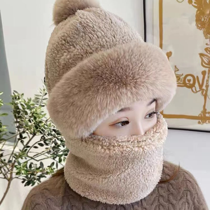 帽子女士冬季2024新款保暖围脖