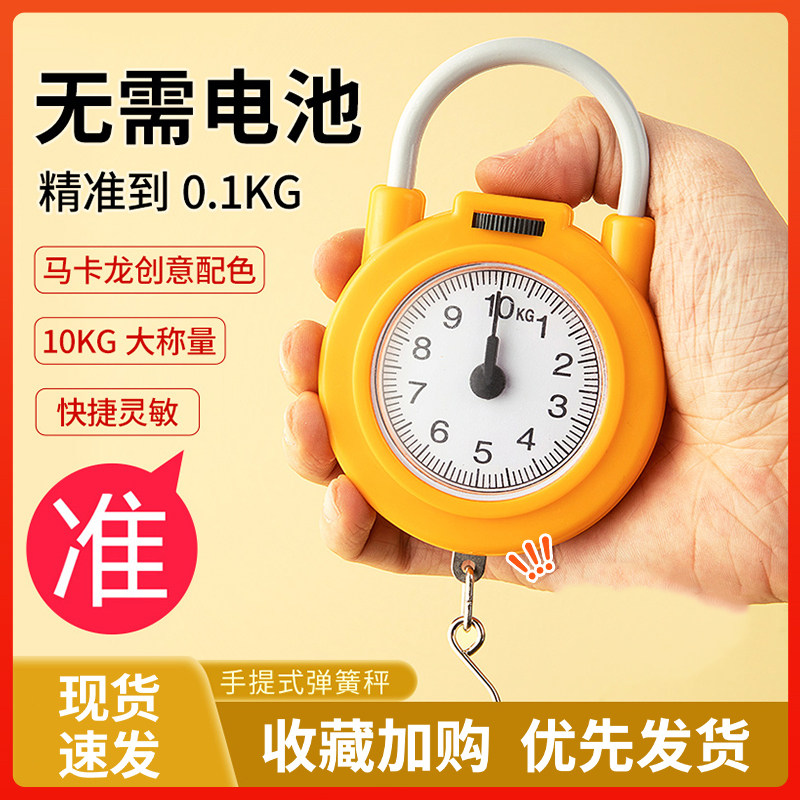厨房弹簧秤精准手提勾称便捷式家用随身带买菜称小型斤两秤电子秤