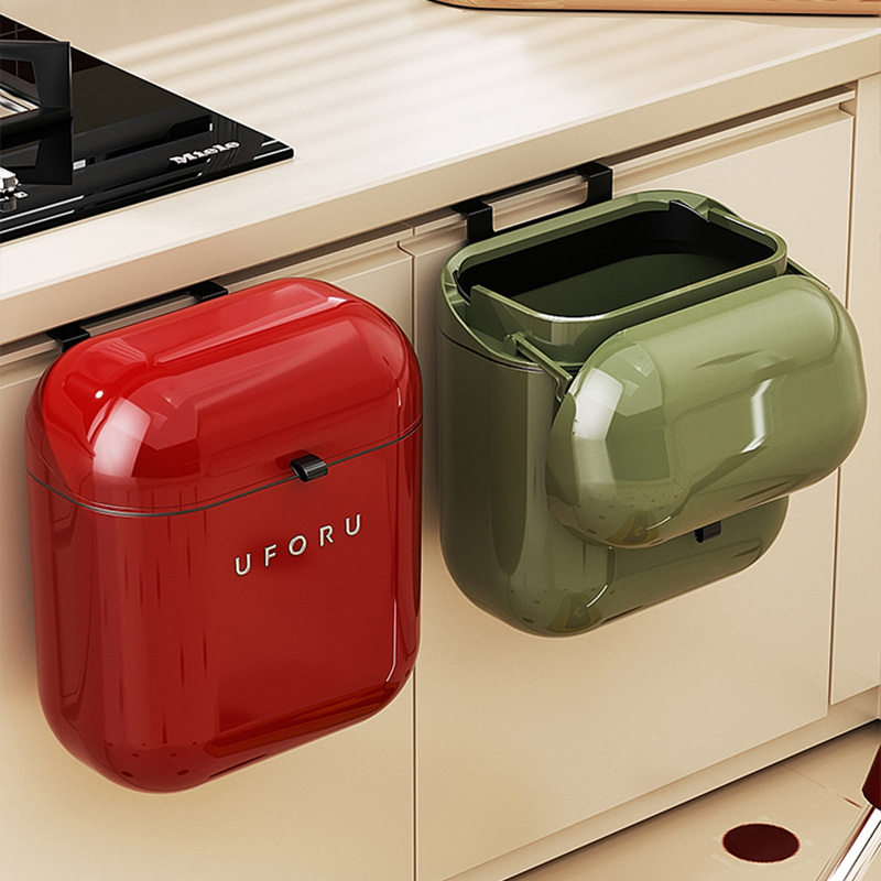 厨房垃圾桶挂式带盖家用大容量桶