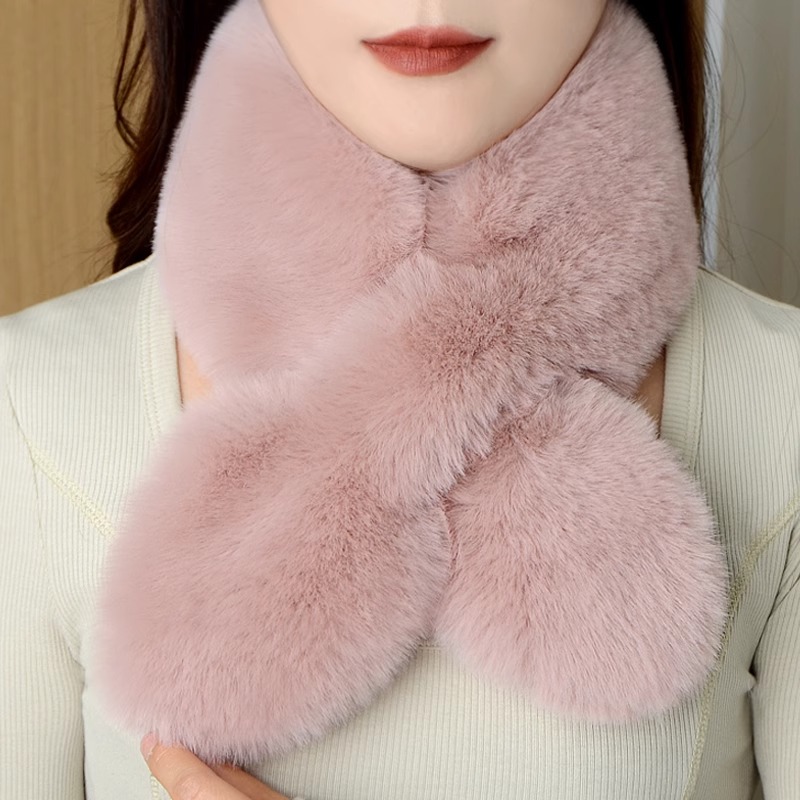 毛毛围巾冬季2025新款围脖