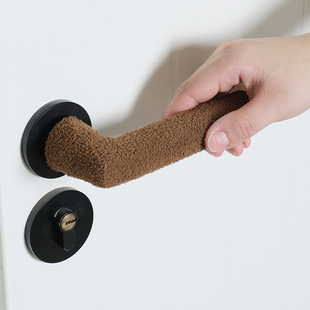 门把手保护套单元门入户门拉手防磕碰卧室门锁垫针织加长款手柄套