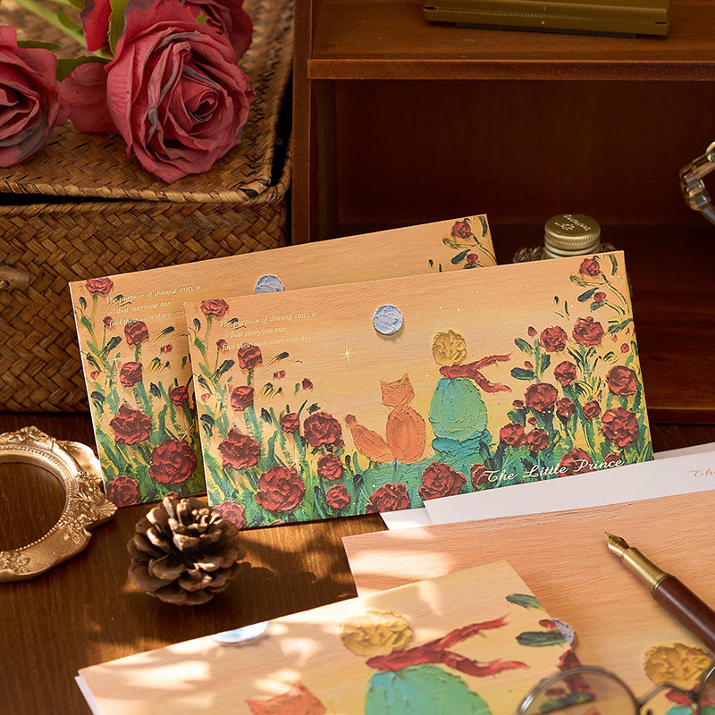 时光星球高颜值烫金信纸信封套装复古浪漫王子玫瑰表白情书信笺,文具电教/文化用品/商务用品,信纸,淘宝优惠券,粉丝福利购,淘宝优惠卷