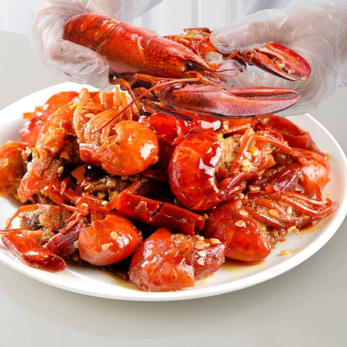 1000 экстракционная одноразовая пища перчатки, пластиковая пленка, прозрачная прозрачная домохозяйственная прочная коробка.