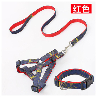 狗狗牵引绳加厚耐磨遛狗绳子金毛小型犬小狗胸背带项圈狗链子专用