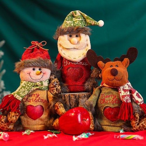 圣诞节礼物袋平安夜苹果包装礼盒幼儿园儿童糖果袋礼物圣诞小礼品