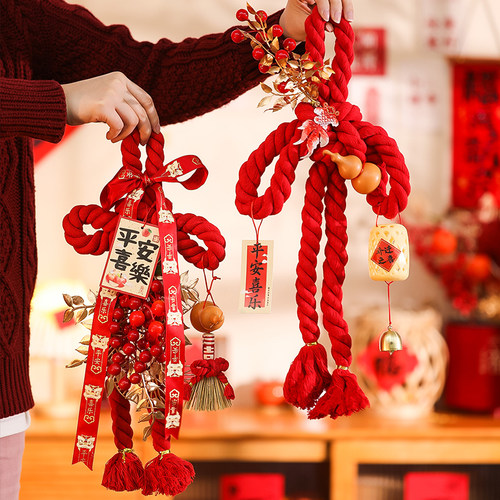 乔迁之喜装饰新居入户门把手万字